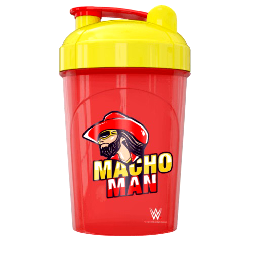 G Fuel Macho Man Shaker Cup 16oz Mixer Sport Bottle Official WWE