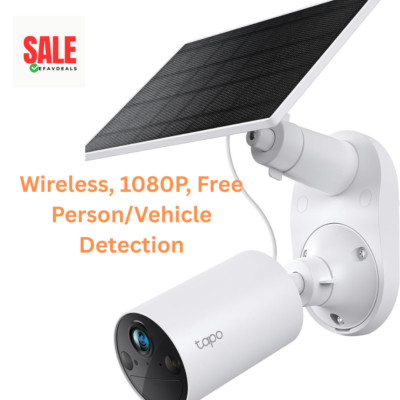 TP-Link Tapo C402 Wireless Solar-Powered 1080p Full HD Security Camera Kit NEW
