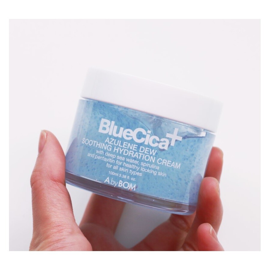 blue cica azulene dew soothing hydration cream