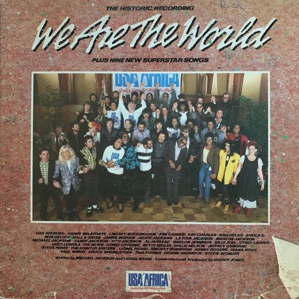 USA For Africa, Various, We Are The World, (LP, Album, Car), VG