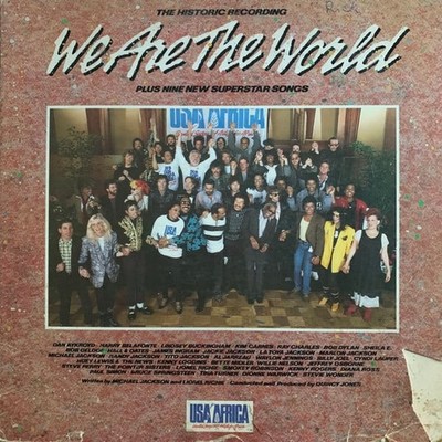 USA For Africa, Various, We Are The World, (LP, Album, Car), VG