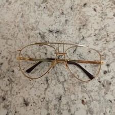 Vintage Cottet 890 Daytona Gold Aviator Eyeglass Frames 140 Frame France