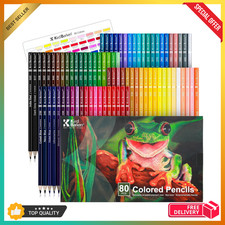 80 Colored Pencils, Soft Core Color Pencil Set for Adult Coloring Books Artist..