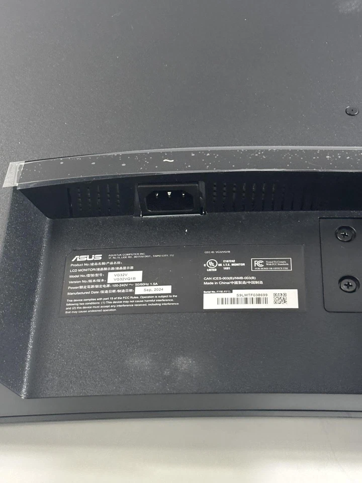 ASUS TUF Gaming 32" 1440P HDR Curved Monitor (VG32VQ1B) *READ* - Image 4 of 4