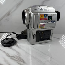 SONY Handycam DCR-PC110 Mini DV Camcorder Clean no Batteries FOR PARTS ONLY   