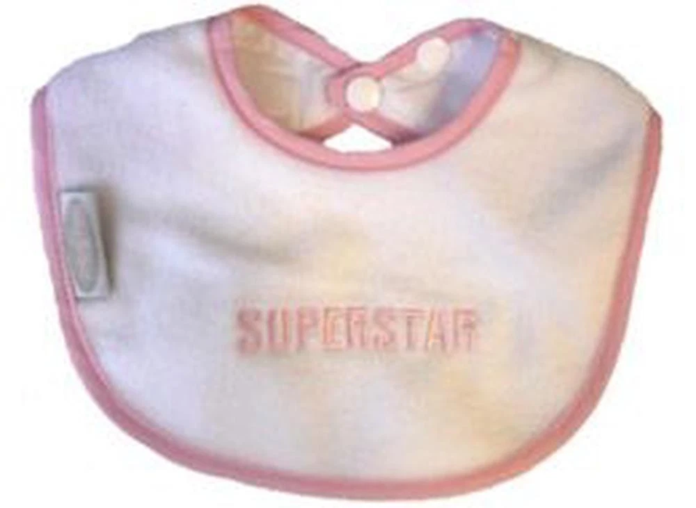 Silly Billyz Superstar Bling Bib (White/Pink)
