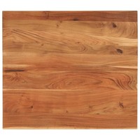 Tischplatte 100X80X3,8 Cm Rechteckig Massivholz Akazie