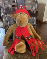 Commonwealth Christmas Moose 1986 Hat Scarf 23