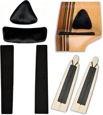 Archery Hair Arrow Rest & Limb Silencers - 2 Packs Leather Adhesive Backed Stick