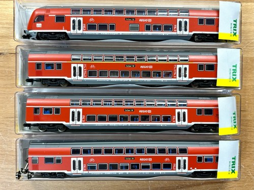 Minitrix 15380 15381 15382 15383 Doppelstockwagen LED Licht Set DB rot in OVP | Zustand: Gebraucht