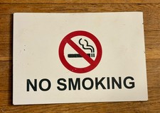 NO SMOKING 7x10 sign