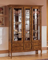 SchräNke Vitrinen Glasschrank Holz Vitrine Schrank MöBel Italienische Anrichte