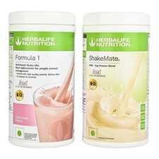 HERBALIFE FORMULA 1 ROSA Y KHEER (500g) CON SHAKEMATE (500g) JUEGO DE 2