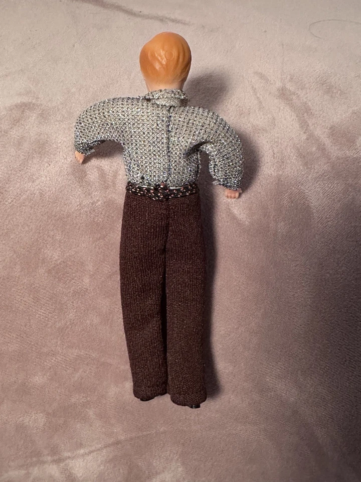 "De colección Shackman & Concord Casa de Muñecas Miniatura Hombres Muñeca Posable Hilo Envuelto 5.5""" Foto 3 de 4