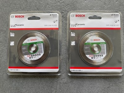 2 Bosch Professional Trennscheiben Diamant für Ceramic 76 mm für GWS 10,8/12V-76