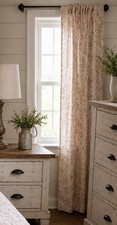 VTG Laura Ashley Cottage Rose Lined Curtain Drape Panel Pink Green 82x40 CLEAN