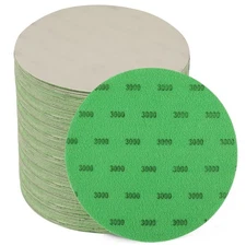Discos Lija 6 Pulg 3000 Grit 25Pzs Seco Mojado Pulir Auto Metal Vidrio Madera