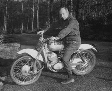 Greeves 24TFS & John Surtees 1965 motorcycle racing press photo auto legend