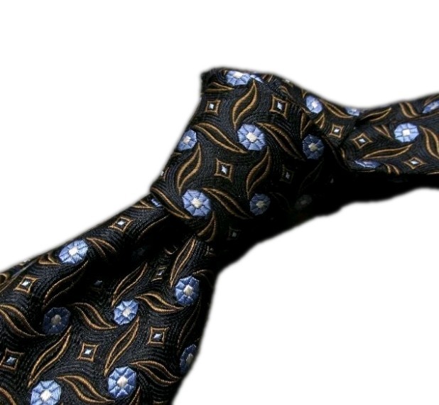 Robert Talbott Best In Class  / Black Geometric P… - image 1