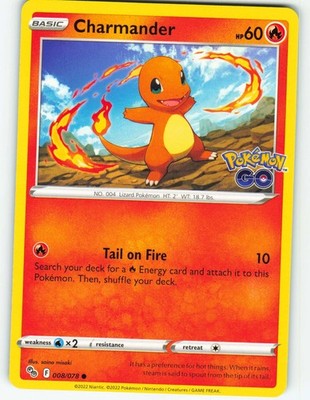 Charmander - 8/78 Pokémon GO - Pokémon TCG - 2022