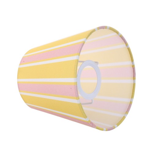 Yellow Fabric Lampshade for Small Table Lamp Reusable Vertical Stripe ...