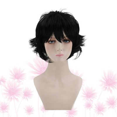 Black Afro Cosplay Hair Wig Stylish Fashion Wig Cover Natural Looking for Women