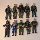 Mixed Lot of 10 Lanard The Corps Military Soldiers Action Figures
