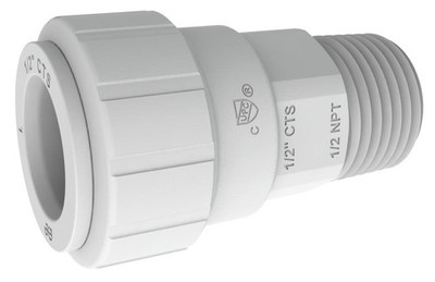 John Guest Speedfit PSEI013628 1 IN CTS x 1 IN NPT Male Connector