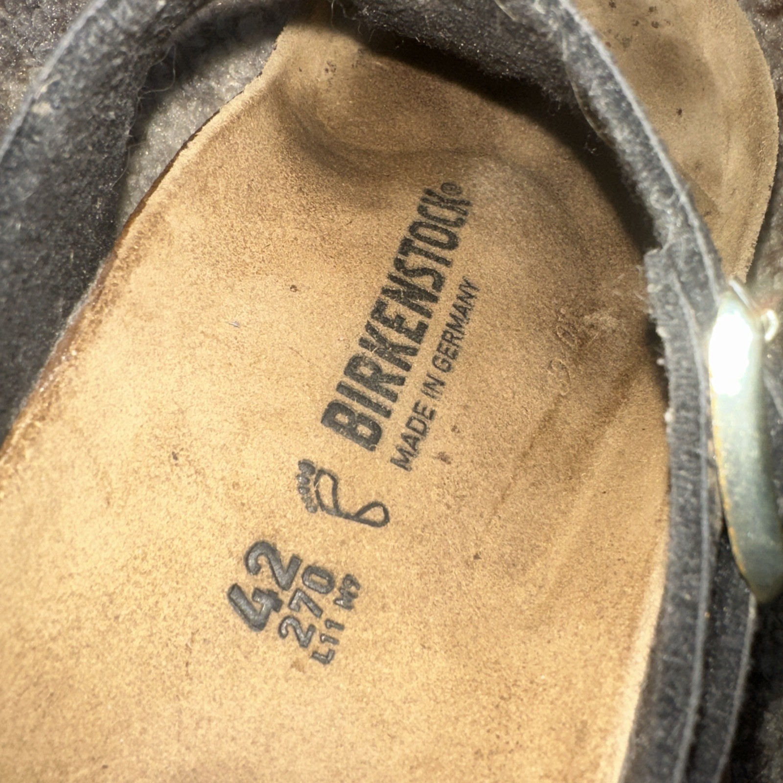 Birkenstock Gizeh Sandals in Shiny Python Black/G… - image 5