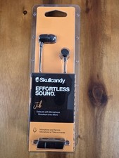 Skullcandy Jib Earbuds with Microphone and Remote Black In-Ear Headphones