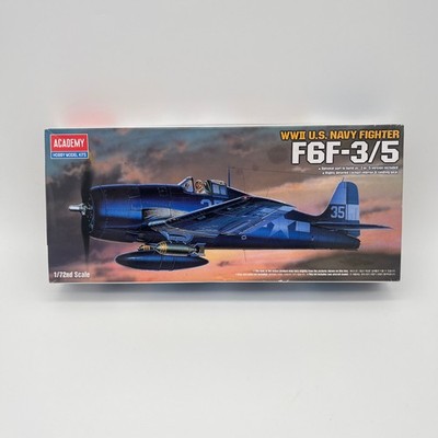 Academy Grumman F6F-3/5 Hellcat Model Airplane Kit Open Box 12481
