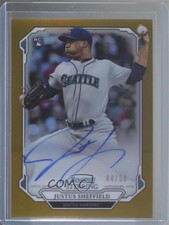 2019 Bowman Sterling Rookie Gold Refractor 44/50 Justus Sheffield Auto RC 8k4