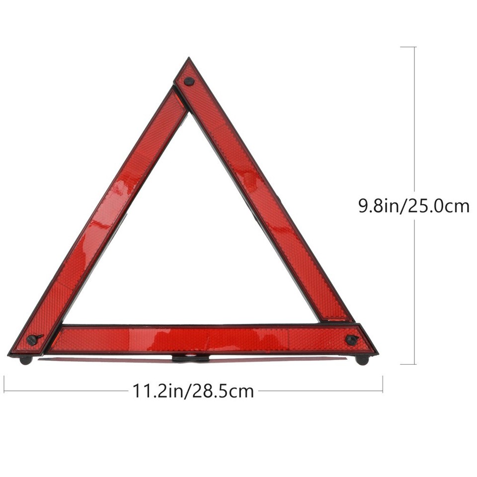 2 Pcs Slow Moving Vehicle Triangle Sign Car Safety Signs Warning Tripod ...
