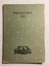 1905 Fifth Annual Maple Sugar Party of the Vermont State Association Program
