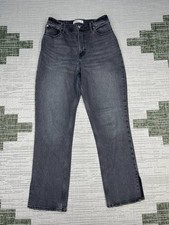 Abercrombie And Fitch The 90s Straight Ultra High Rise Jeans Women 8R Gray 29x30