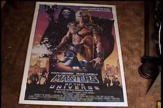 HE MAN MASTERS OF UNIVERSE "B" '87 ORIG SS ROLL MOVIE POSTER 27X41 STRUZAN ART