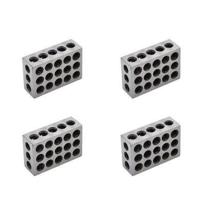 2 Matched Pair High Quality 1-2-3 Blocks .0001'' Machinist 123 Jig 23 Holes