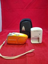 Olympus U-Mini - 4MP digital camera - Orange Inc Charger Xd Card F2