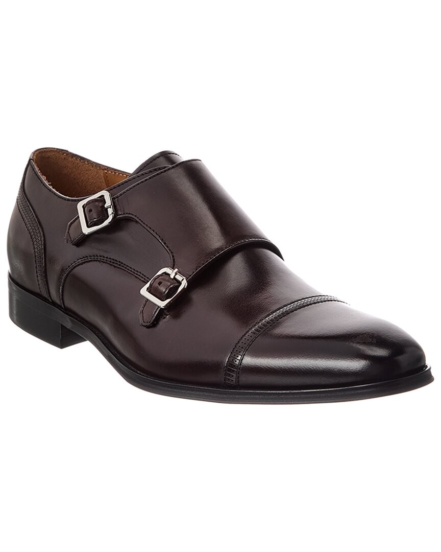 Dune London Saloon Double Monk Leather Loafer Men's