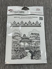 Heartfelt Creations All Seasons Gazebo PreCut Stamp Set HCPC 3539 Made in USA