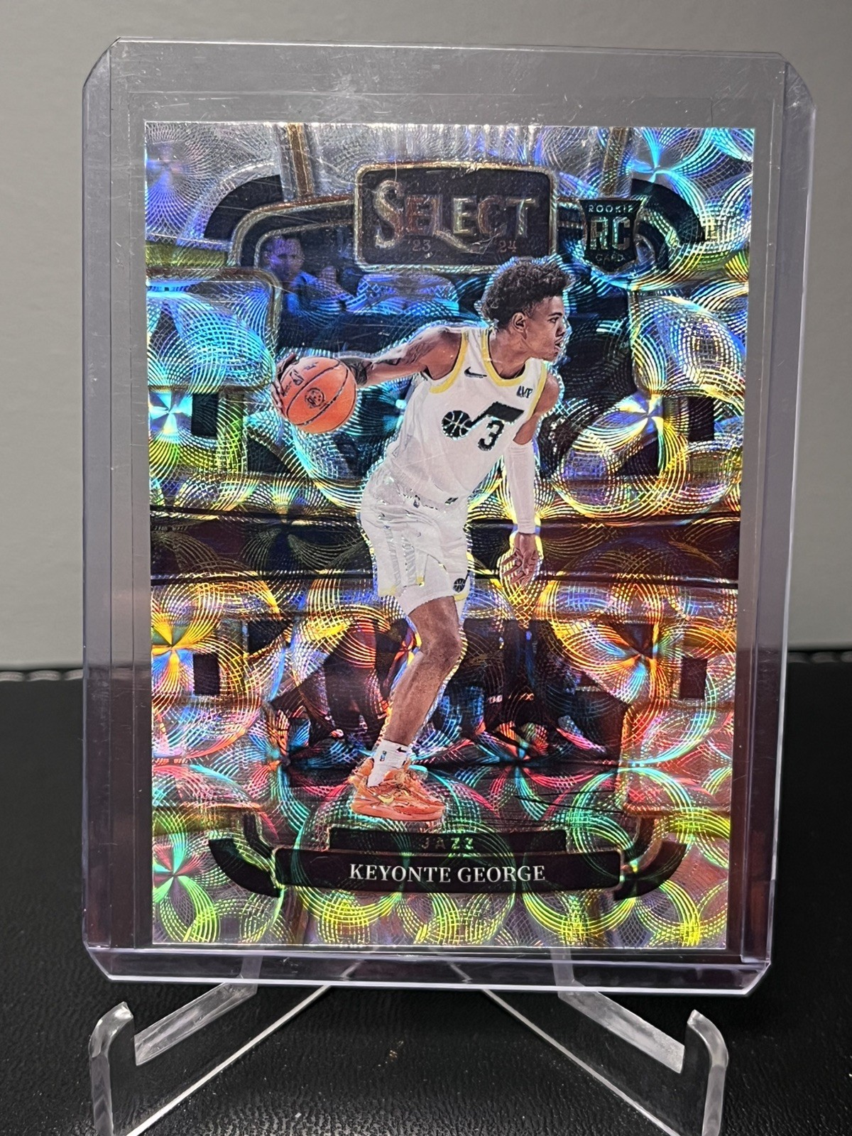 Keyonte George 2023-24 Select Concourse Scope Prizm #75 (RC) - Utah Jazz