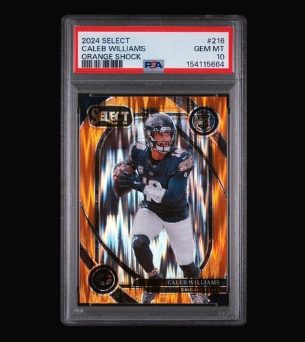 2024 PANINI SELECT ORANGE SHOCK #216 CALEB WILLIAMS ROOKIE RC /399 PSA 10