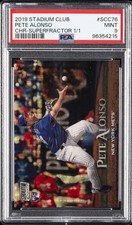 2019 STADIUM CLUB CHROME SUPERFRACTOR 1/1 #SCC76 PETE ALONSO 1/1 PSA 9