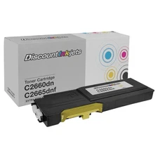 YELLOW 593-BBBR Laser Toner for Dell YR3W3 HIGH Yield Cartridge C2660DN C2665dnf