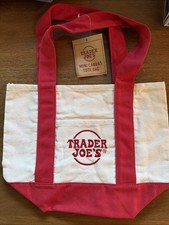 Trader Joe  s Mini Canvas Tote Bag In Red