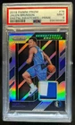 2018-19 Prizm Jalen Brunson Sensational Patch Prime RC #10/10 Mavericks PSA 9