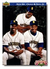 1992 Upper Deck - Bloodlines Ken Griffey Jr, Ken Griffey Sr., Craig Griffey #85