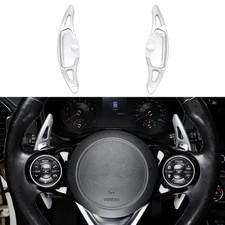 Aluminum Steering Wheel Shift Paddle Extension Paddle For Kia Soul 2020-2025 Silver