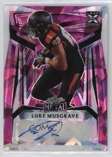 2023 Leaf Metal Pink Crystals 3/5 Luke Musgrave #BA-LM1 Auto qf8