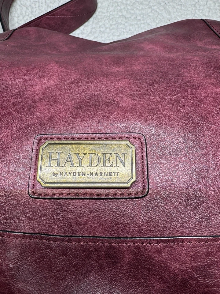 Bolso de Hombro Hayden-Harnett Cuero Rojo Savannah Boho Foto 2 de 4